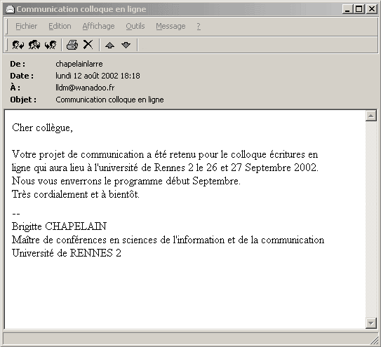 L.L.de Mars Colloque CERCOR sept 2002
