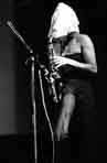 Franck Laurent au saxophone - photo de scène, 1993