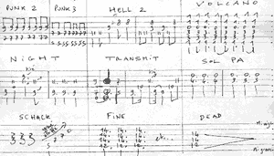 tablatures de la guitare 02, fragment 3.