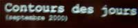Contours des jours